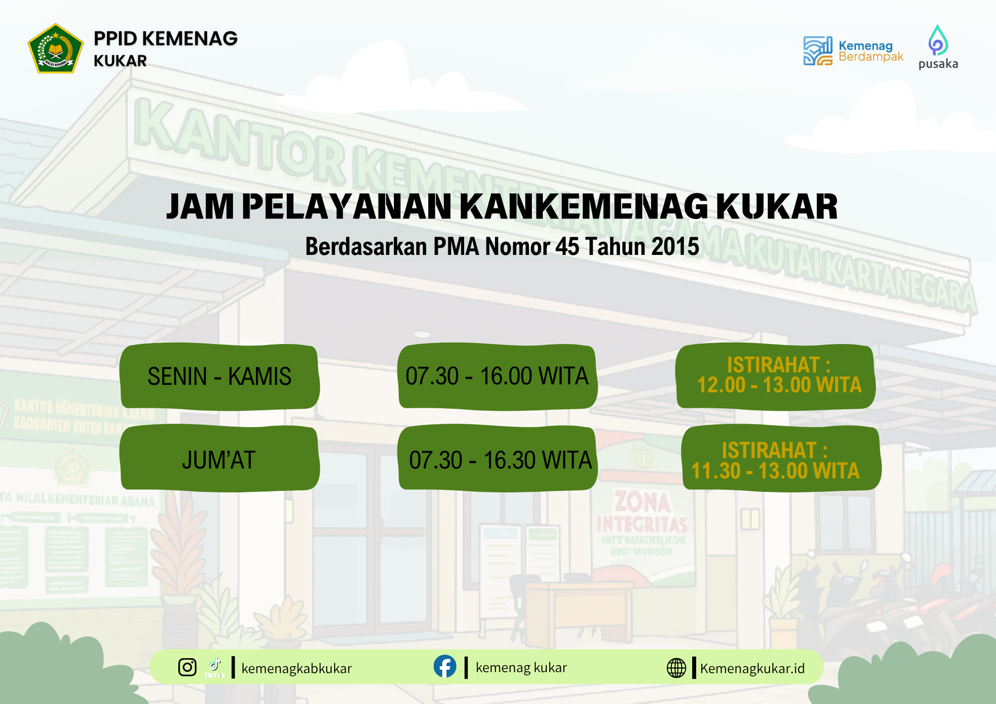 JADWAL PELAYANAN